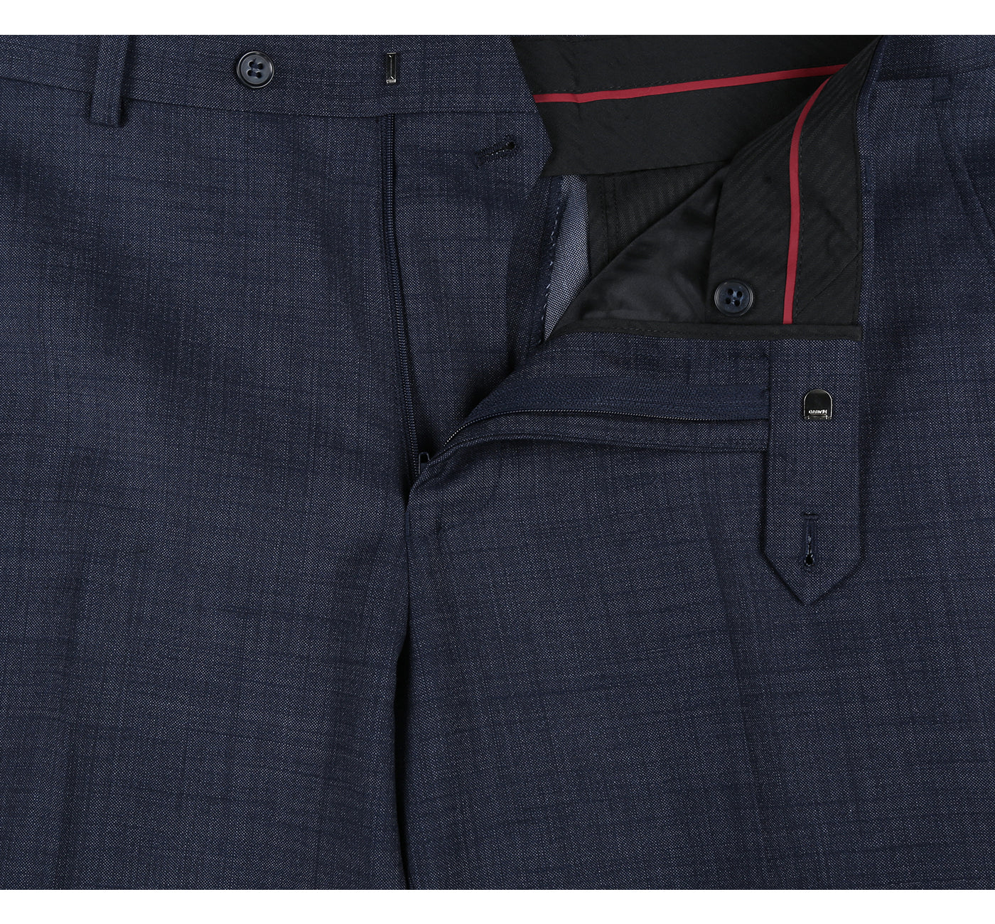 Wool Blend Navy Suit - Classic Fit