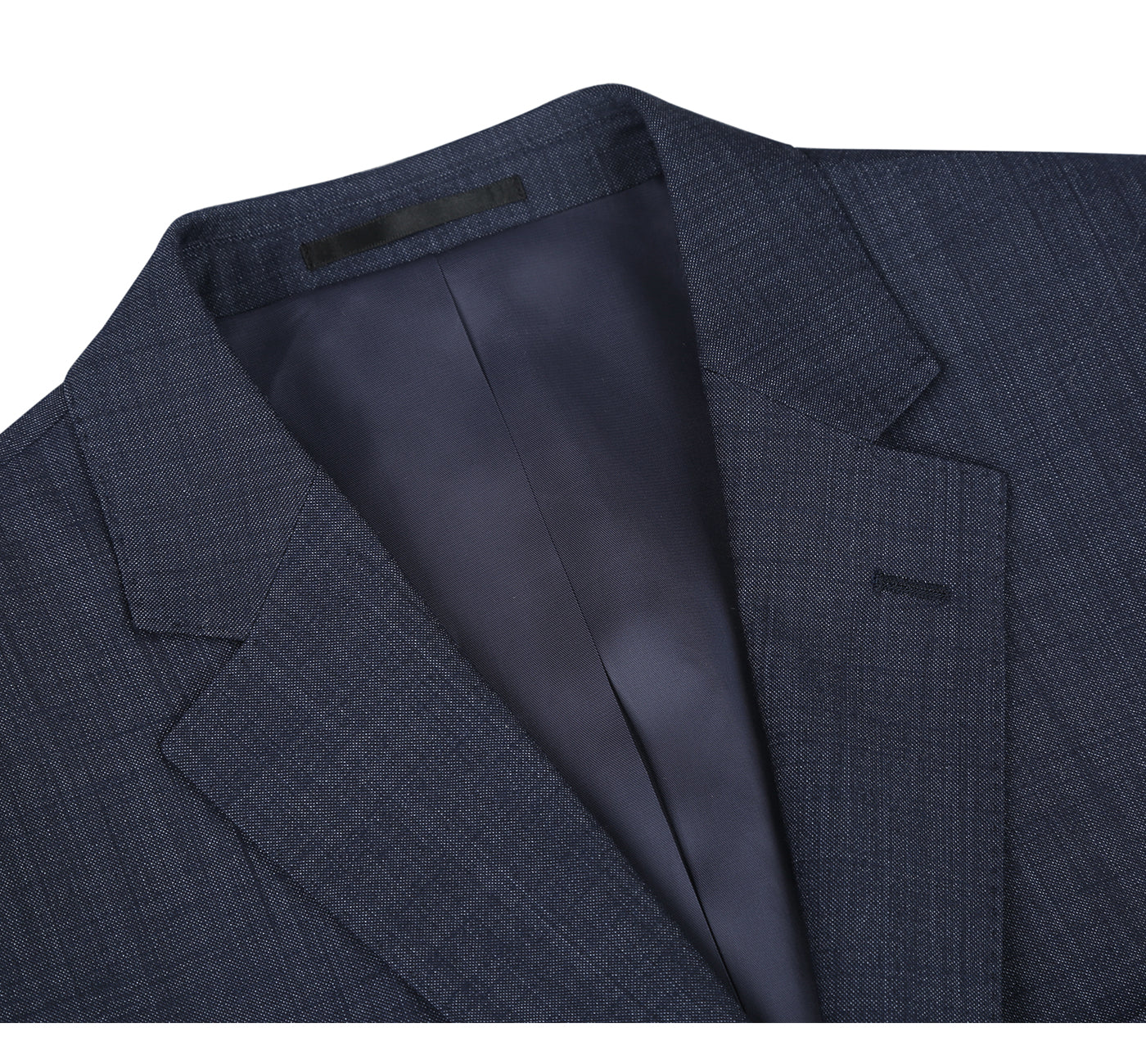 Wool Blend Navy Suit - Classic Fit