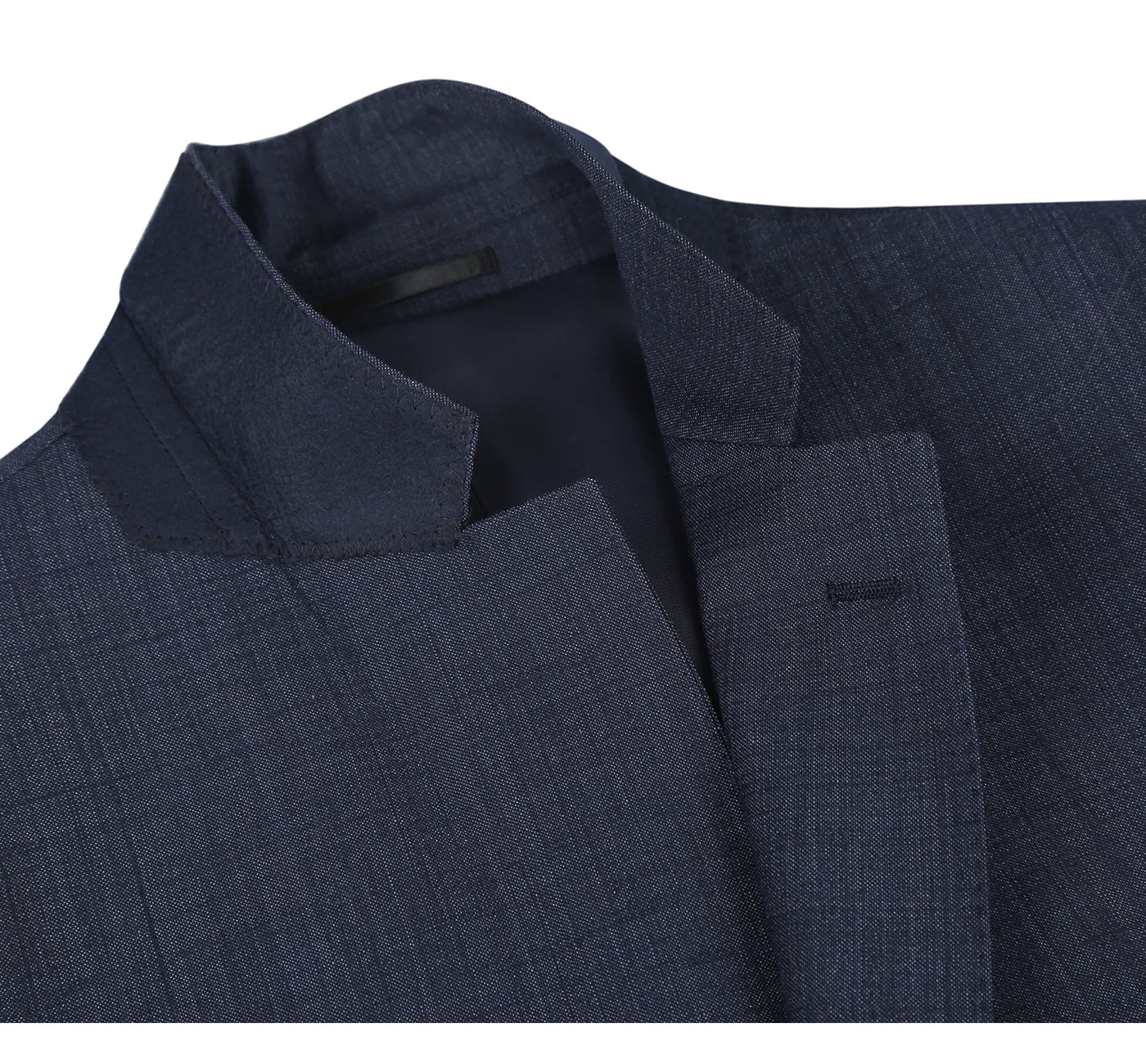 Wool Blend Navy Suit - Classic Fit